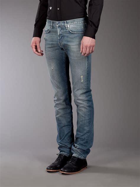 Slim jean Dior Homme Blue size 28 US in Cotton 